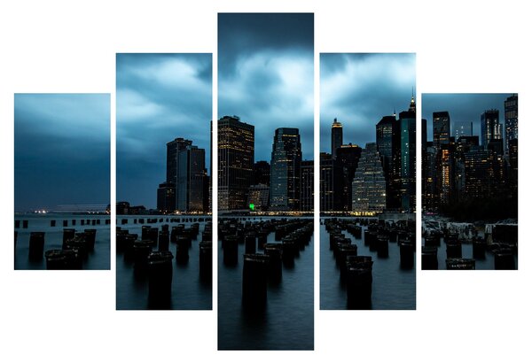 Tablou - Privire spre Zgârâie nori din New York (150x105 cm)