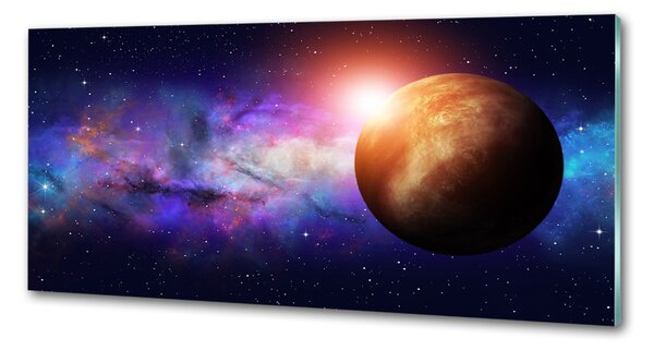 Panou sticlă decorativa bucătărie Nebuloasă