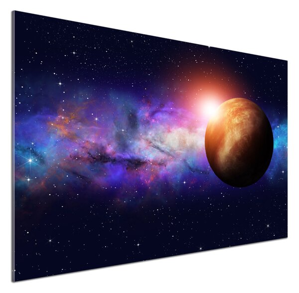 Panou sticlă decorativa bucătărie Nebuloasă
