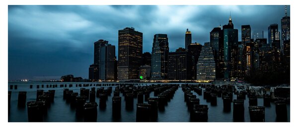 Tablou - Privire spre Zgârâie nori din New York (120x50 cm)