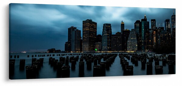Tablou - Privire spre Zgârâie nori din New York (120x50 cm)