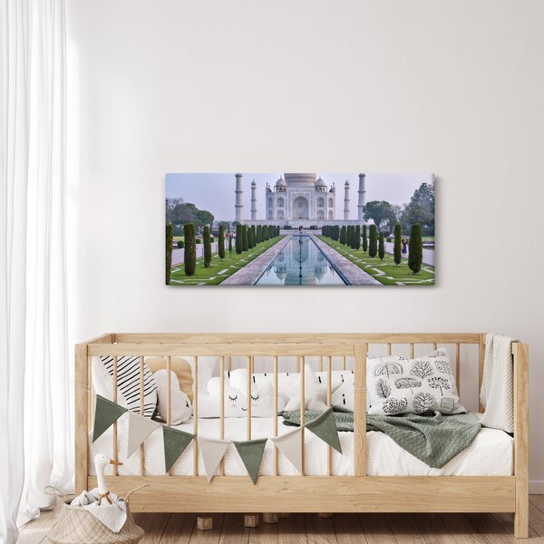Tablou - Taj Mahal în răsăsrit de soare (120x50 cm)