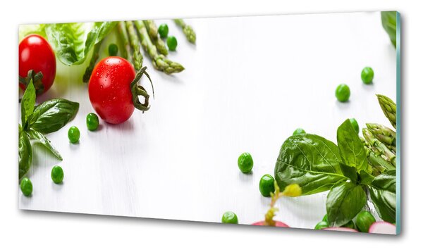 Panou sticla securizata bucatarie Legume proaspete