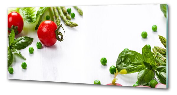 Panou sticla securizata bucatarie Legume proaspete