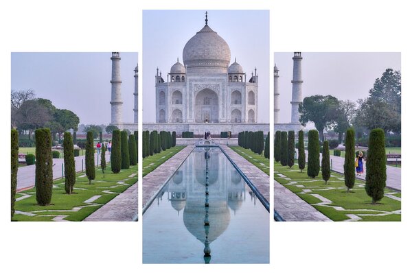 Tablou - Taj Mahal în răsăsrit de soare (90x60 cm)