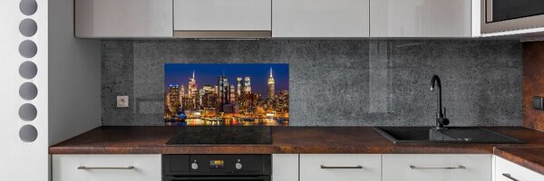 Panou de bucătărie Manhattan pe timp de noapte