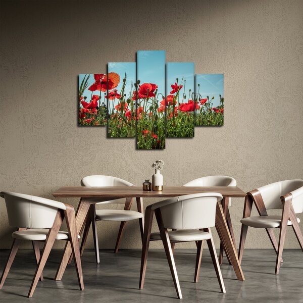 Tablou - Pe câmpul cu maci (150x105 cm)