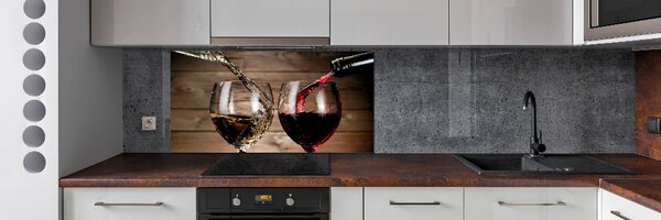 Sticlă pentru bucătărie Două pahare de vin