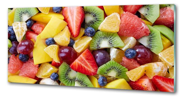 Panou sticla securizata bucatarie fructe tocat