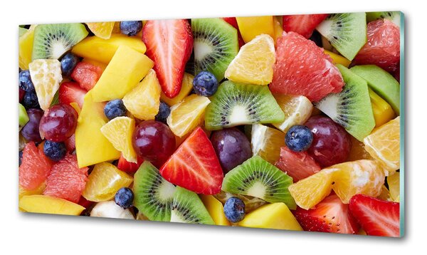 Panou sticla securizata bucatarie fructe tocat