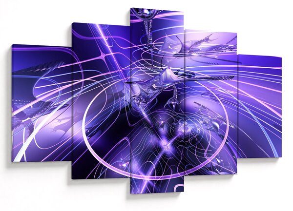 Tablou abstracție tehnică (150x105 cm)