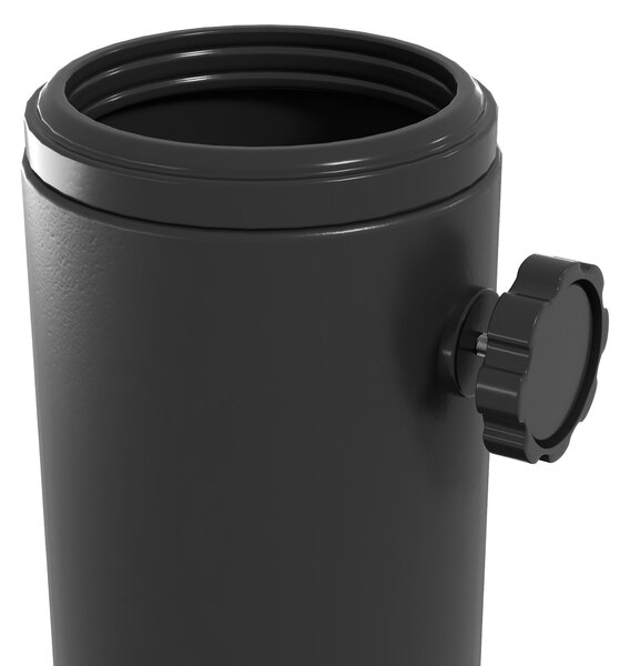 Outsunny Suport 13kg din Ciment pentru Umbrelă Soare, Bază Rotundă Rezistentă 48mm, Negru | Aosom Romania