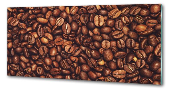 Panou sticlă decorativa bucătărie Boabe de cafea