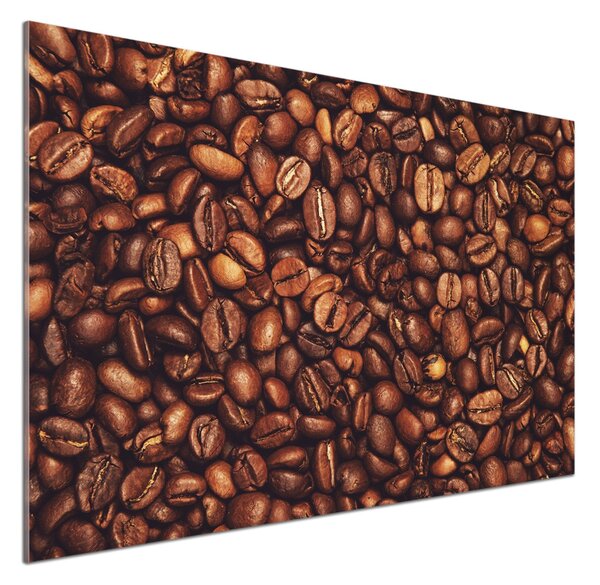 Panou sticlă decorativa bucătărie Boabe de cafea