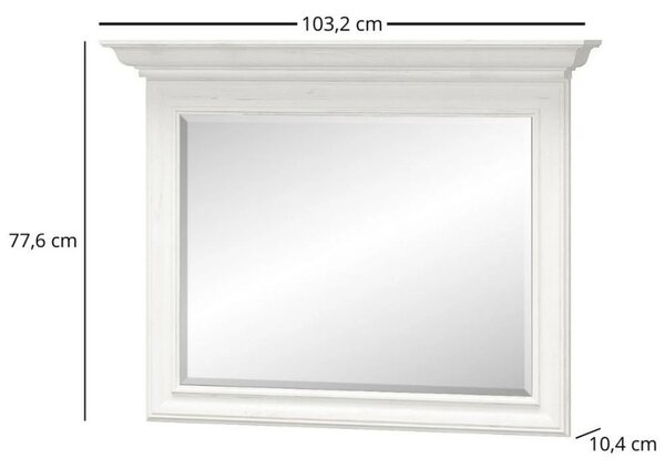 Mobilier de dormitor IRYS, pin alb anderson, PAL laminat, 7 piese