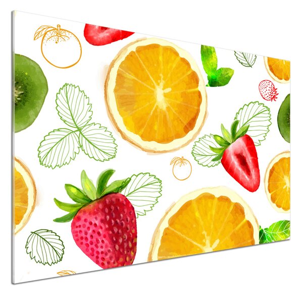 Panou sticla securizata bucatarie fruct