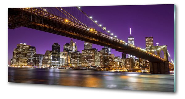 Panou de bucătărie Manhattan pe timp de noapte