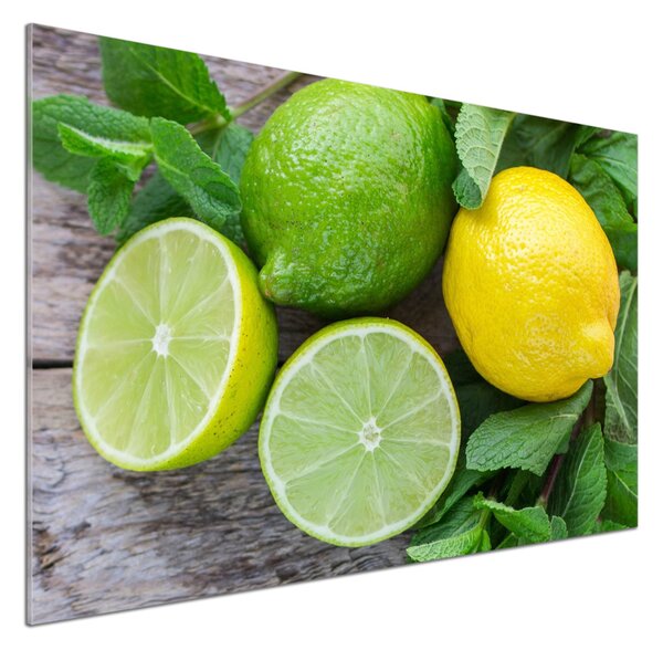 Sticlă pentru bucătărie Lime si lamaie