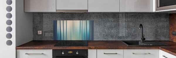 Panou sticlă decorativa bucătărie dungi albastre