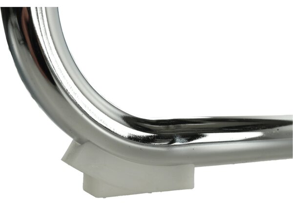Scaun ESIN, negru/crom, plasa/metal, 55x64x93 cm