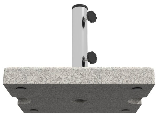 Outsunny Bază Umbrelă Grădină 25kg, Compatibilă cu Stâlpi Ø32mm, Ø38mm, Ø48mm, din Granit și Oțel Inoxidabil | Aosom Romania