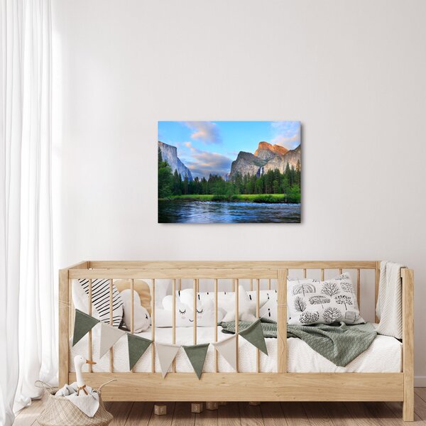 Tablou cu peisaj montan sălbatic (70x50 cm)