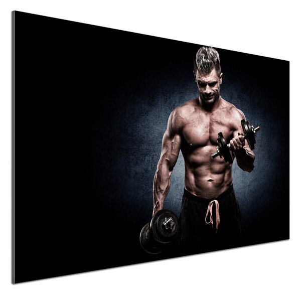 Panou sticlă bucătărie Clădire musculare