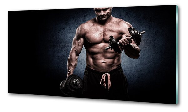 Panou sticlă bucătărie Clădire musculare
