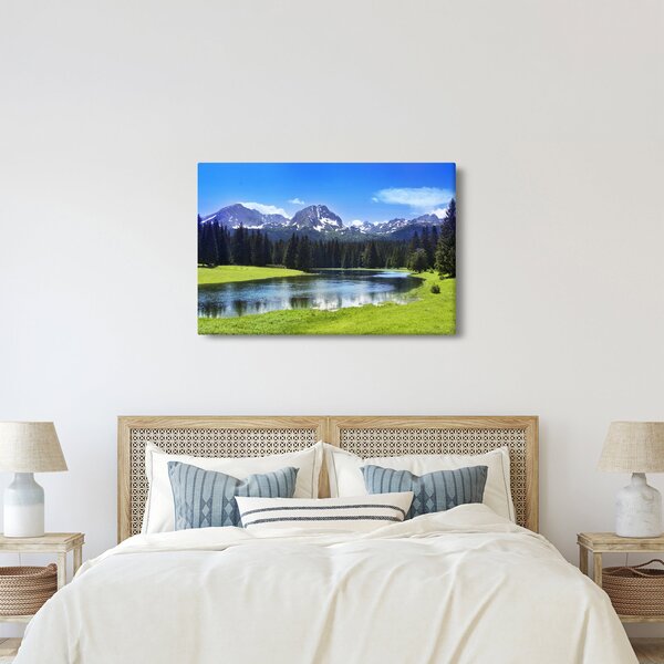 Tablou - vâfurile montane înzăpezite (90x60 cm)