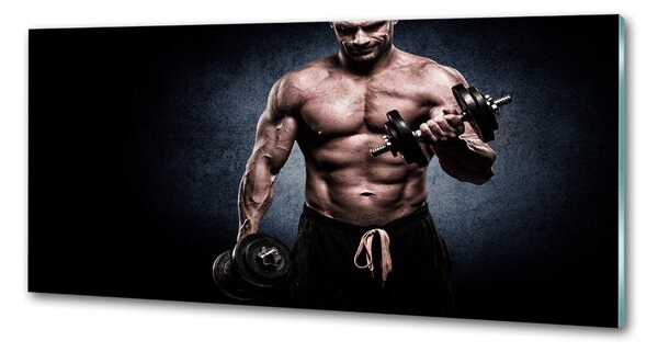 Panou sticlă bucătărie Clădire musculare