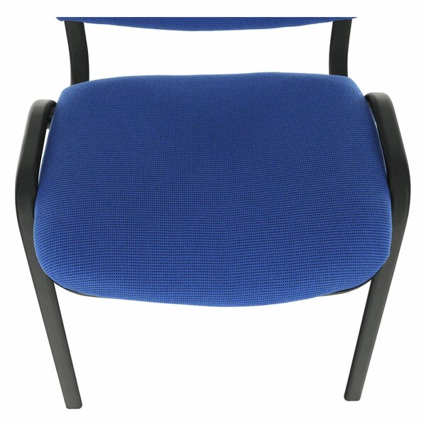 Scaun ISO NEW, albastru/negru, stofa clasica/metal, 53x58x83 cm