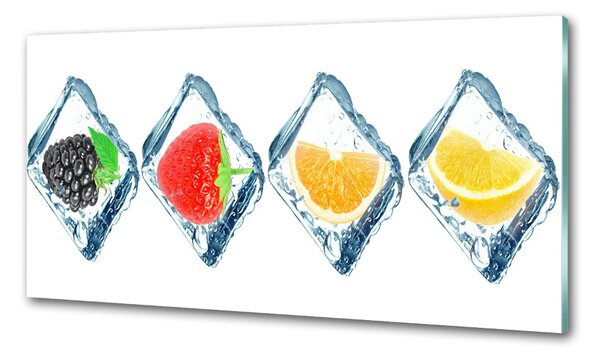 Sticlă pentru bucătărie cuburi de fructe