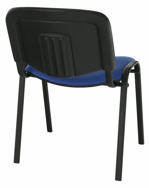 Scaun ISO NEW, albastru/negru, stofa clasica/metal, 53x58x83 cm