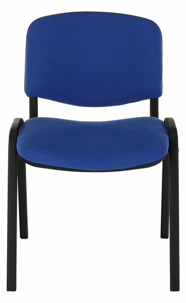 Scaun ISO NEW, albastru/negru, stofa clasica/metal, 53x58x83 cm