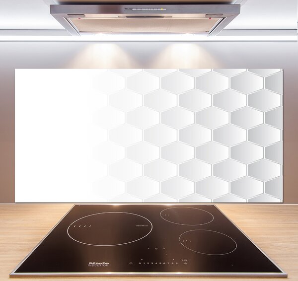 Panou sticlă decorativa bucătărie fundal hexagoane