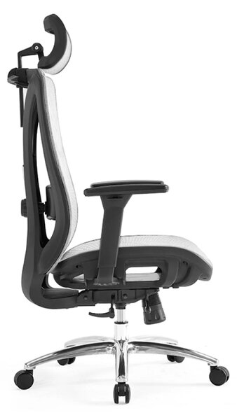 Scaun ergonomic Prima-H, sezut translatie, Full Mesh, Gri