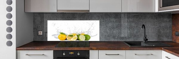 Panou sticla securizata bucatarie Fructe citrice și apă