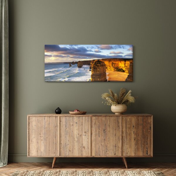 Tablou cu stâncile marine (120x50 cm)