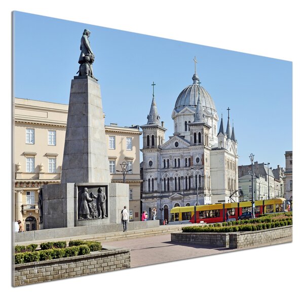 Panou sticlă decorativa bucătărie Piața Libertății Lodz