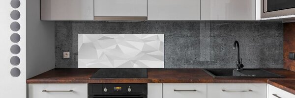 Sticlă pentru bucătărie triunghiuri abstractizare