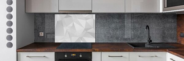 Sticlă pentru bucătărie triunghiuri abstractizare