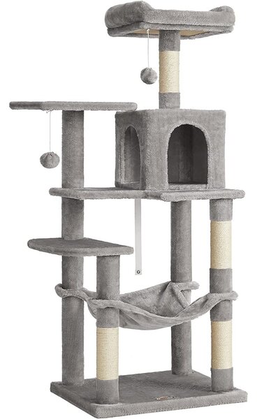 Ansamblu de joaca pentru pisici Feandrea gri 143 cm