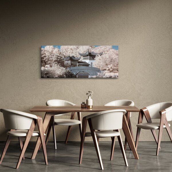Tablou - pomi înfloriți în Asia (120x50 cm)