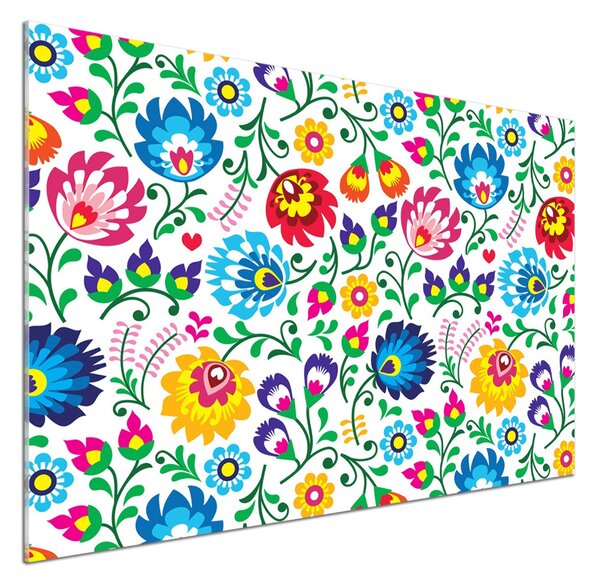 Panou sticlă decorativa bucătărie model etnic