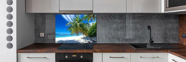 Panou sticla securizata bucatarie plaja tropicala