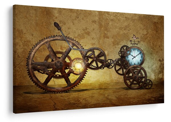 Tablou cu aparatele istorice ale ceasurilor (90x60 cm)