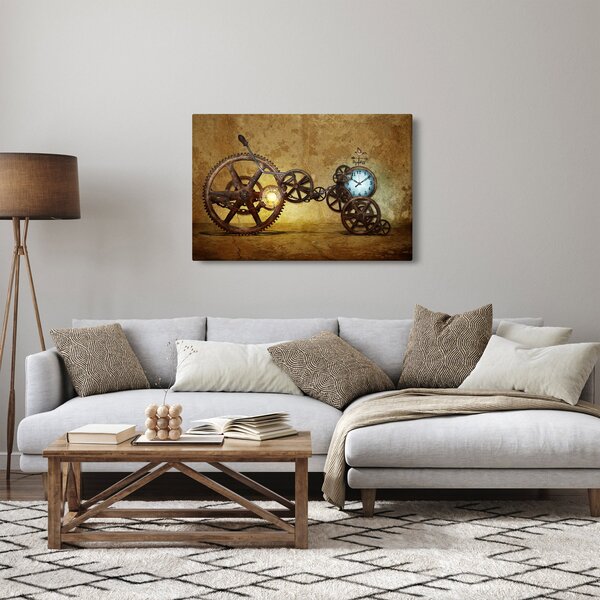 Tablou cu aparatele istorice ale ceasurilor (90x60 cm)