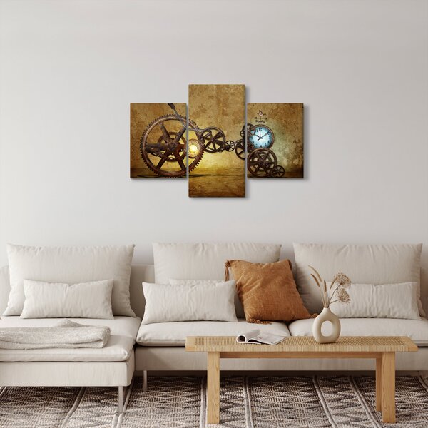Tablou cu aparatele istorice ale ceasurilor (90x60 cm)