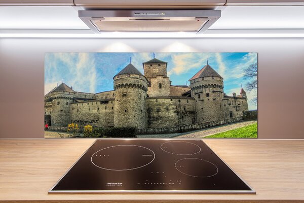 Sticlă pentru bucătărie Castelul din Elveția