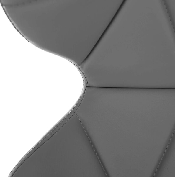 Scaun birou ARGUS NEW, gri/crom, piele ecologica/metal, 47x56x73/84 cm